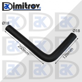 Маркуч коляно Ø 18 - 120 x 200 мм